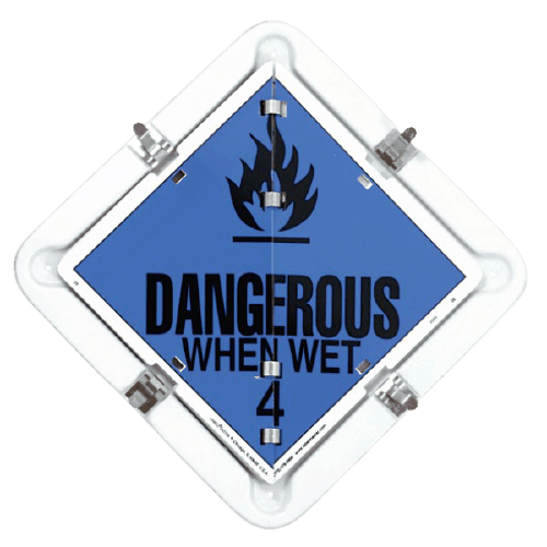 dangerous when wet sign